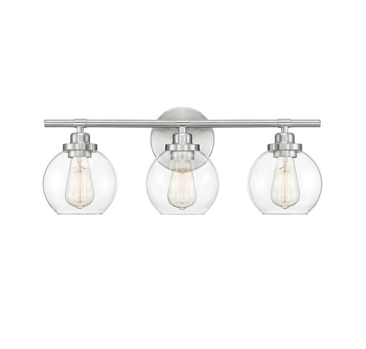 Carson Satin Nickel 3 Light Bath