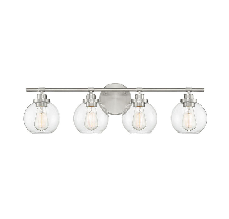 Carson Satin Nickel 4 Light Bath