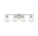 Carson Satin Nickel 4 Light Bath