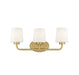 Capra Warm Brass 3 Light Bath