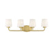 Capra Warm Brass 4 Light Bath