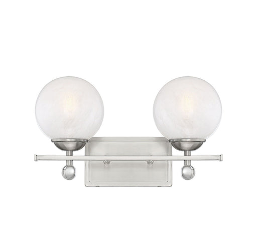 Medina Satin Nickel 2 Light Bath