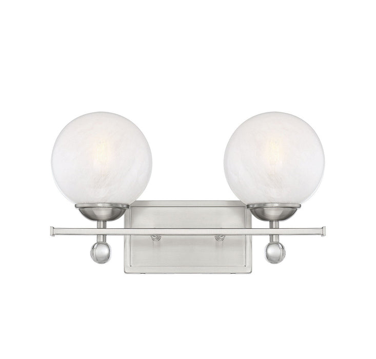 Medina Satin Nickel 2 Light Bath