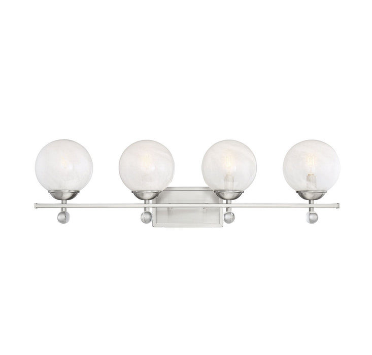 Medina Satin Nickel 4 Light Bath