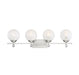 Medina Satin Nickel 4 Light Bath