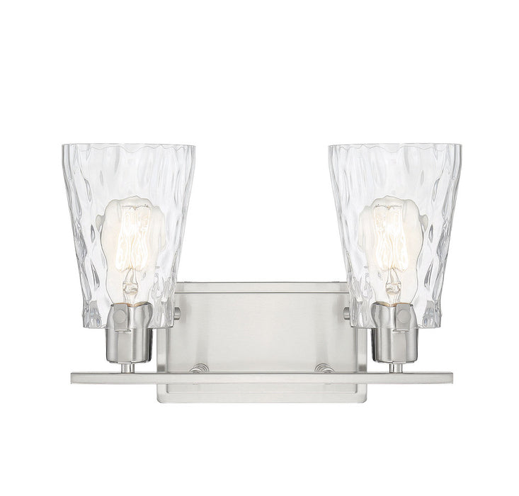 Vaughan Satin Nickel 2 Light Bath