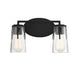 Sacremento 2 Light Black Bath Bar