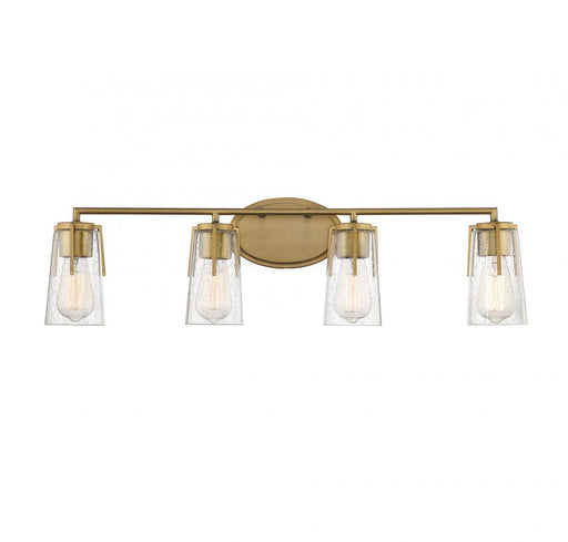 Sacremento 4 Light  Warm Brass Bath Bar