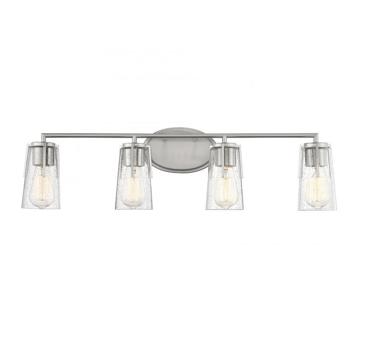 Sacremento 4 Light Satin Nickel Bath Bar