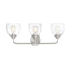 Vale Satin Nickel 3 Light Bath