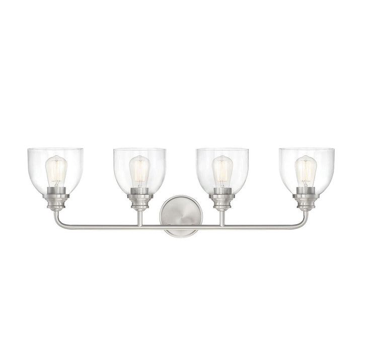 Vale Satin Nickel 4 Light Bath