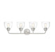 Vale Satin Nickel 4 Light Bath