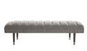 Christophe Bench Sharkskin Velvet Grey Ash