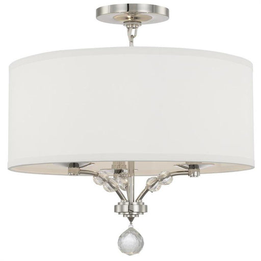 Mirage 3 Light Nickel Semi-Flush