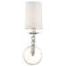 Mirage 1 Light Polished Nickel Wall Mount