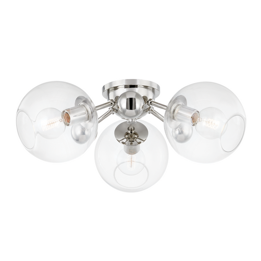 3 LIGHT SEMI FLUSH