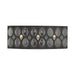 Serai 3-Light Vanity Sconce in Oil Rubbed Bronze with Clear Soda Bottle Glass