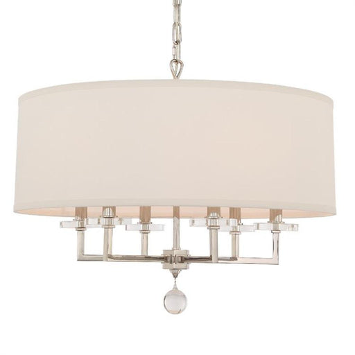 Paxton 6 Light Polished Nickel Chandelier