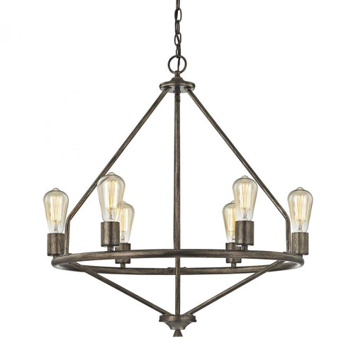 Galaway 6-Light Chandelier in Windswept Silver