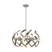 Carthage 6-Light Chandelier in Satin Nickel