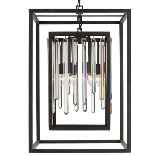 Hollis 6 Light Forged Bronze Chandelier