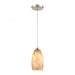 Evening Sky 1-Light mini pendant in  Satin Nickel