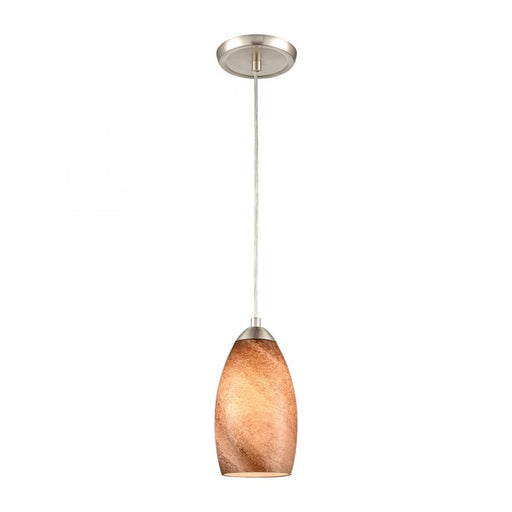 Planetario 1-Light mini pendant in  Satin Nickel