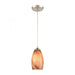 Planetario 1-Light mini pendant in  Satin Nickel