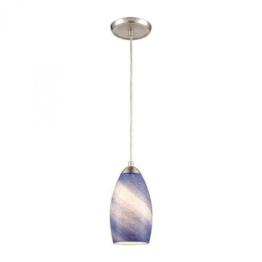 Planetario 1-Light mini pendant in  Satin Nickel