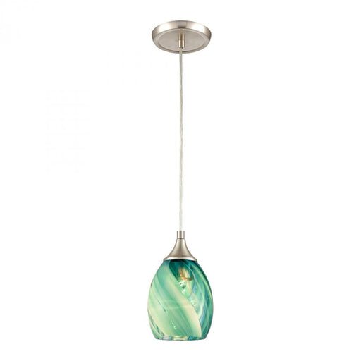 Caress 1-Light mini pendant in  Satin Nickel