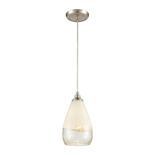 Sugarcoat 1-Light mini pendant in Satin Nickel