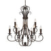 Homestead 2 Tier - 9 Light Candelabra Chandelier