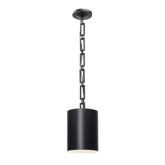 Brian Patrick Flynn for Crystorama Alston 1 Light Matte Black & White Mini Chandelier