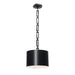 Brian Patrick Flynn for Crystorama Alston 1 Light Matte Black & White Mini Chandelier