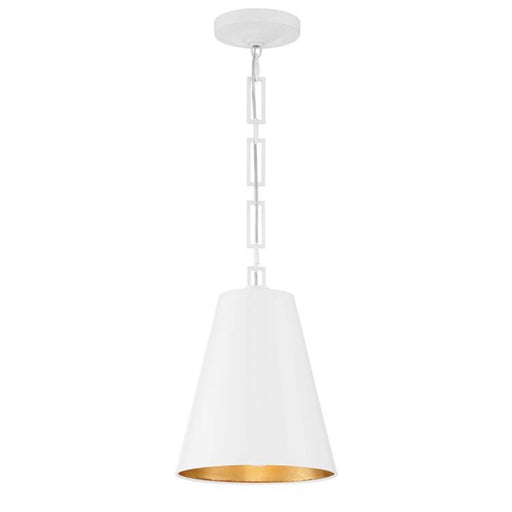 Brian Patrick Flynn for Crystorama Alston 2 Light Matte White & Antique Gold Chandelier