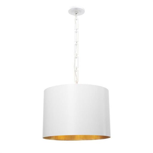 Brian Patrick Flynn for Crystorama Alston 6 Light Matte White & Antique Gold Chandelier