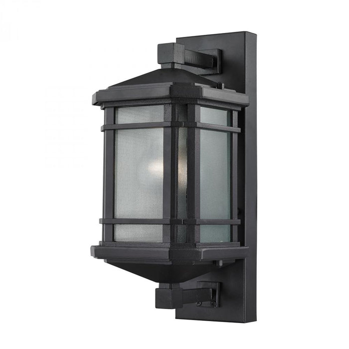 Lowell 1-Light Outdoor Wall Lamp in Matte Black