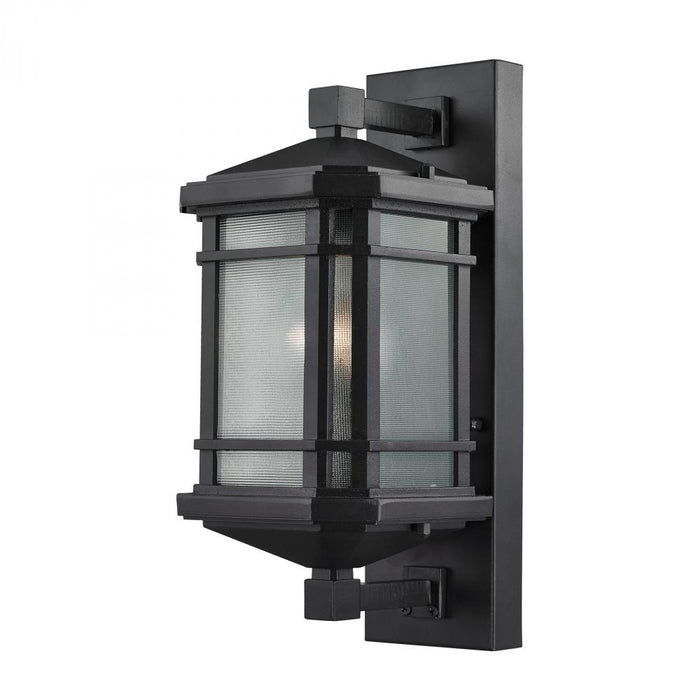 Lowell 1-Light Outdoor Wall Lamp in Matte Black