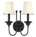 2 LIGHT WALL SCONCE