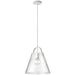 1LT Incandescent Pendant, MW w/ Clear Glass