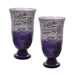 Plum Ombre Flared Vases (Set of 2)