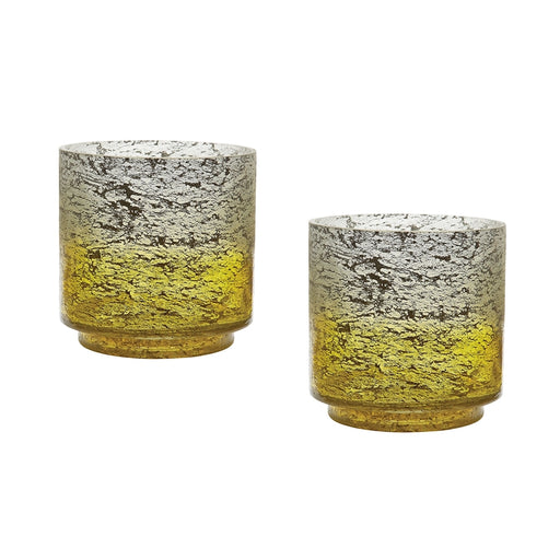 Lemon Ombre Hurricanes (Set of 2)