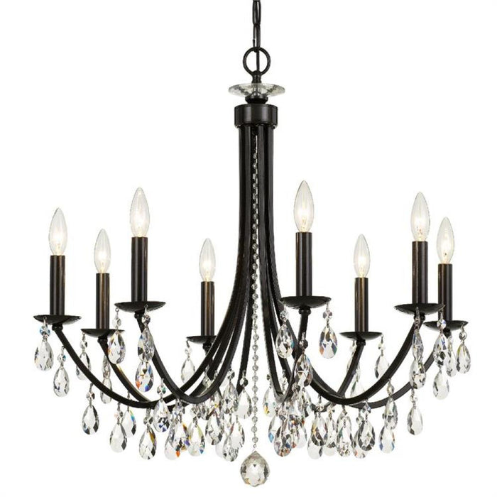 Bridgehampton 8 Light Crystal Vibrant Bronze Chandelier