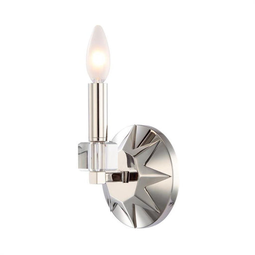 Carson 1 Light Polished Nickel Sconce