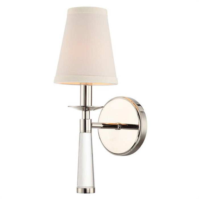 Baxter 1 Light Polished Nickel Sconce