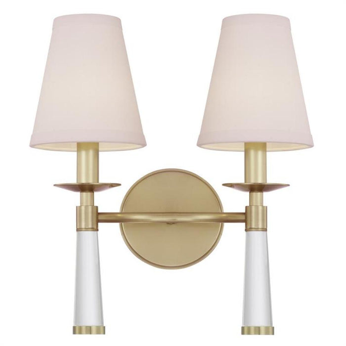 Baxter 2 Light Antique Gold Sconce