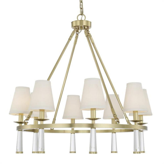 Baxter 8 Antique Gold Chandelier