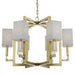 Dixon 6 Light Antique Gold Chandelier