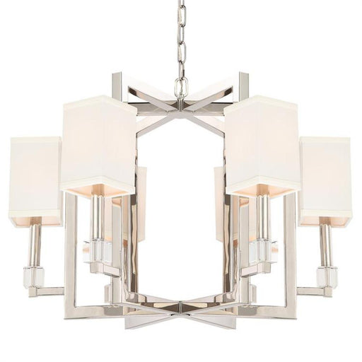 Dixon 6 Light Polished Nickel Chandelier