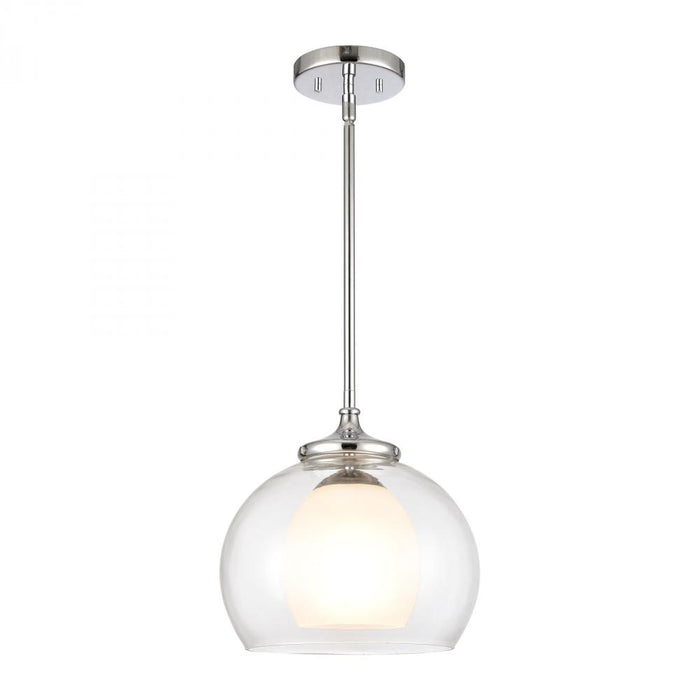 Salient 1-Light mini pendant in  Polished Nickel